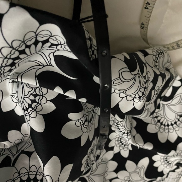 NEW Sheath Dress Charter Club Cotton Sleeveless lined scoop neck Black White 16 - Picture 4 of 11